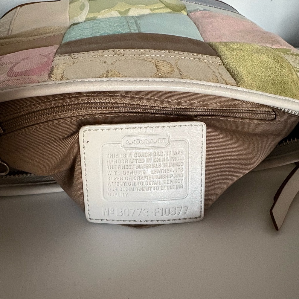 Coach Pastel Multicoloured Patchwork Shoulder bag - image 7